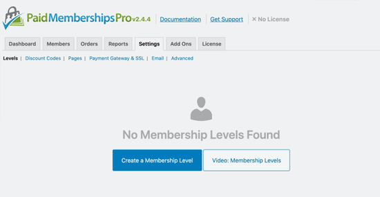 Add Membership Level