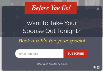 Before you go promotion