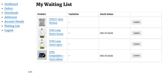 My Waiting List