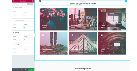 MyListing Theme Setting the ad display layout