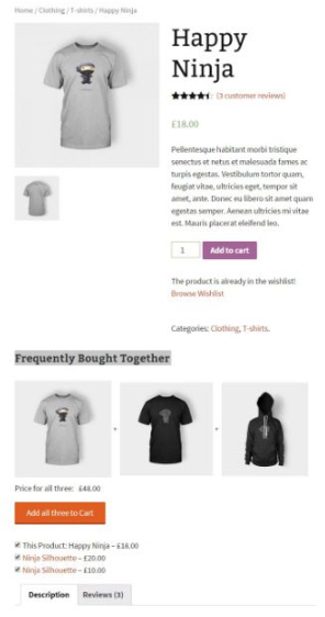 YITH WooCommerce Frequently Bought Together - Display "above the product tab"